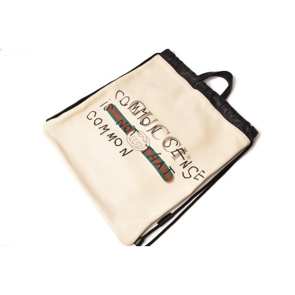 Gucci Drawstring Backpack Coco Capitan White Black - image 3